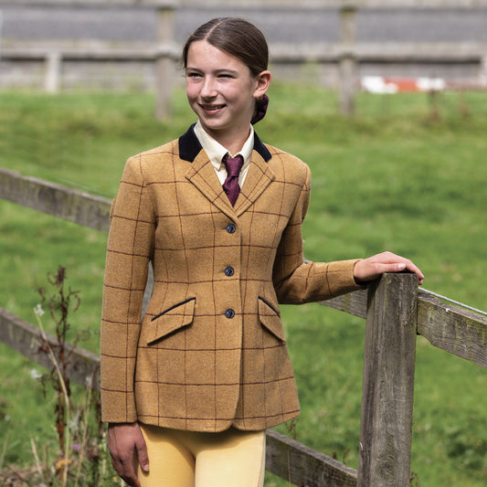 Equetech Junior Wheatley Deluxe Tweed Riding Jacket