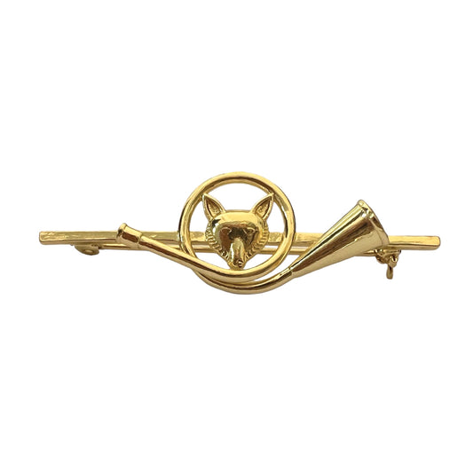 French Horn Fox Stock Pin