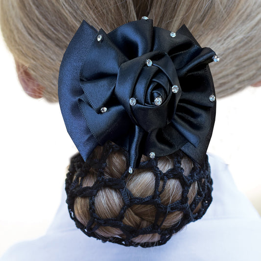 Dressage Rosette Ribbon Bow & Net