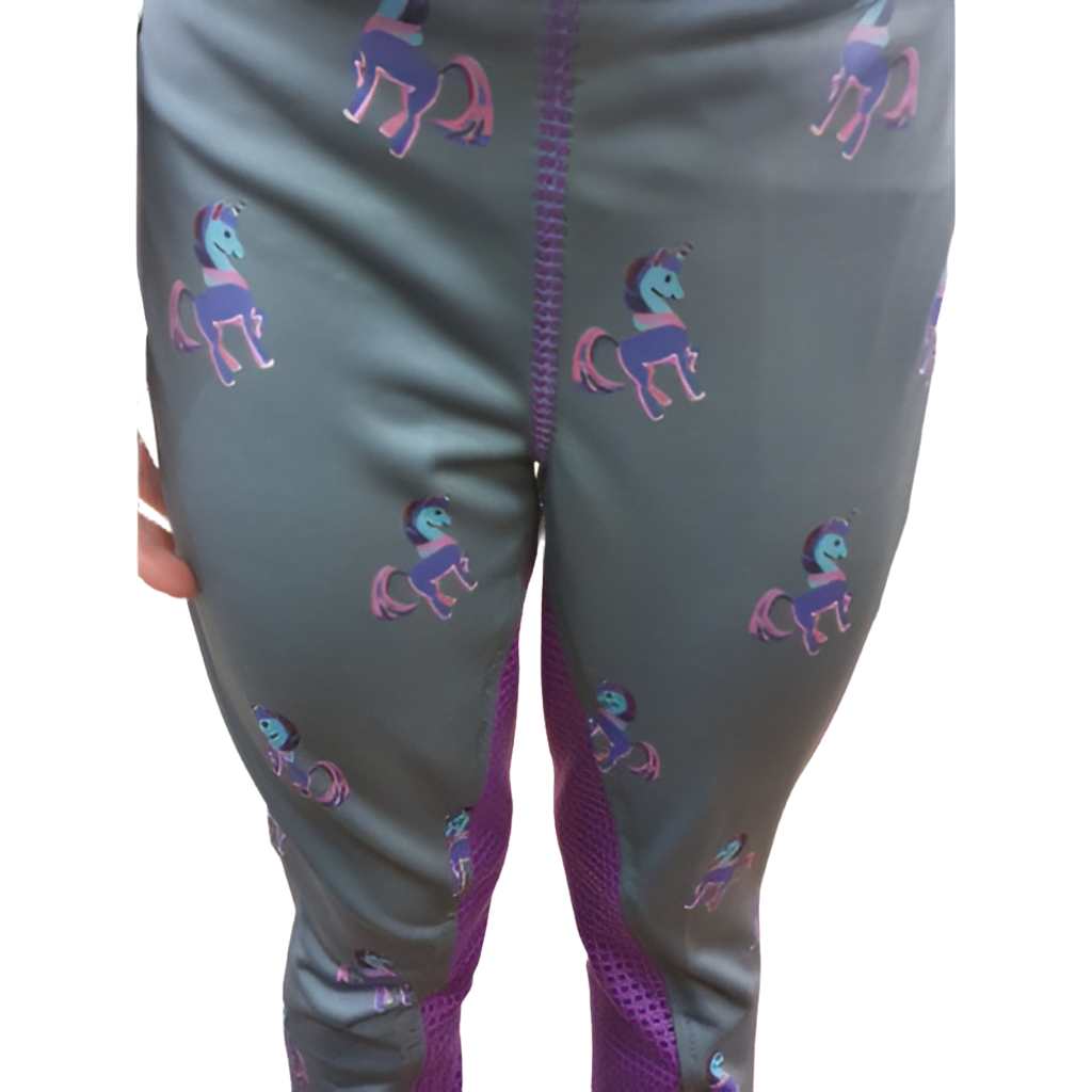 Kids Unicorn Riding Tights