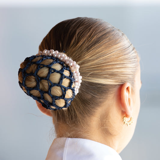 Pearl Beaded Scrunchie