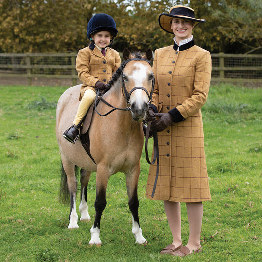 Longline Wheatley Tweed Leaders Jacket / Dress + Hat