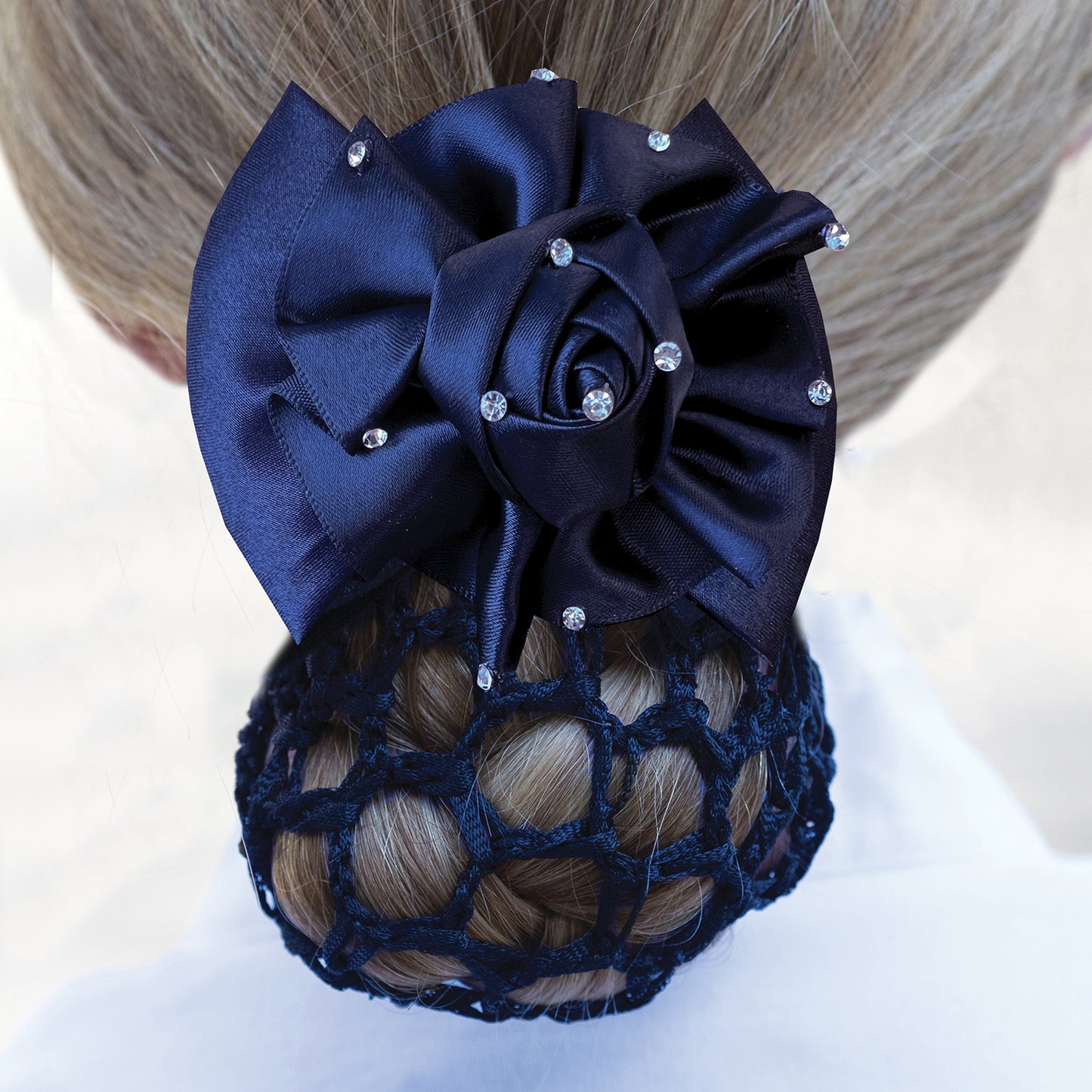 Dressage Rosette Ribbon Bow & Net