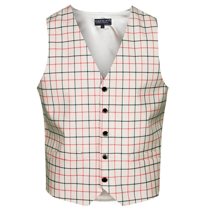 Mens Classic Tattersall Check Waistcoat