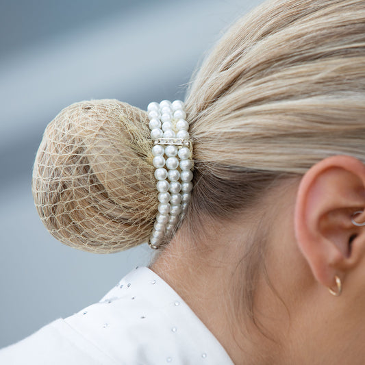 Triple Pearl Bun Ring Scrunchie