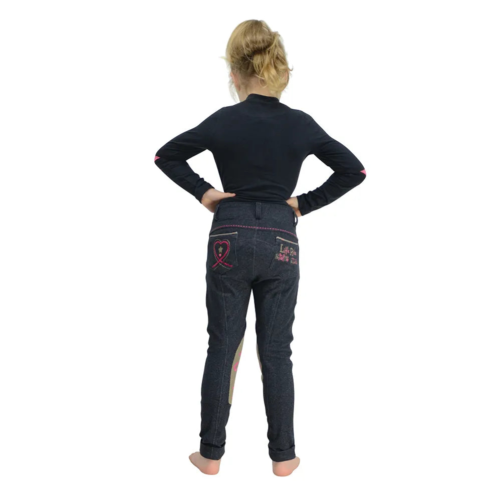 Riding Star Denim Jodhpurs by Little Rider