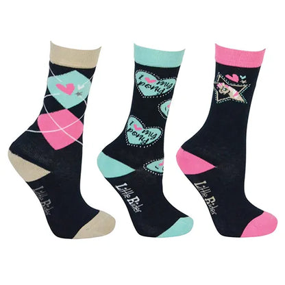 I Love My Pony Collection Socks by Little Rider (Pack of 3)