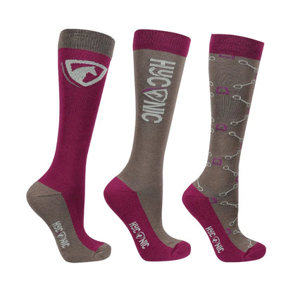 HyCONIC Pattern Socks by Hy Equestrian (Pack of 3)