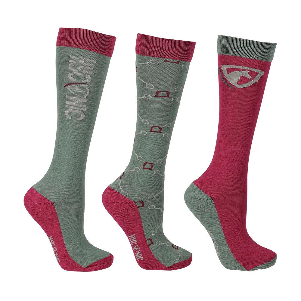 HyCONIC Pattern Socks by Hy Equestrian (Pack of 3)