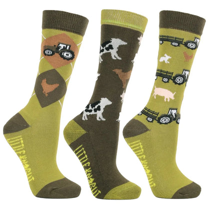 Farm Collection Socks by Little Knight (Pack of 3)