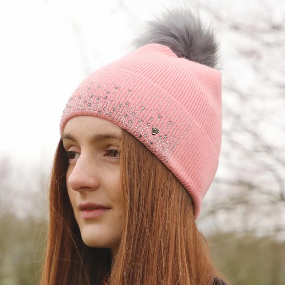 Hy Equestrian Synergy Diamante Bobble Hat