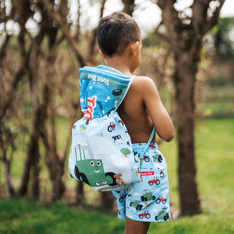 Tractor Ted Drawstring Bag