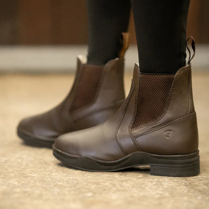 Hy Equestrian Fleece Lined Wax Leather Jodhpur Boot