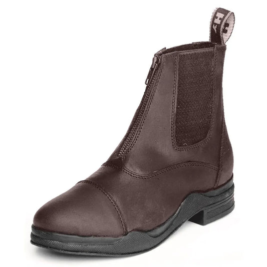 Hy Equestrian Wax Leather Zip Boot