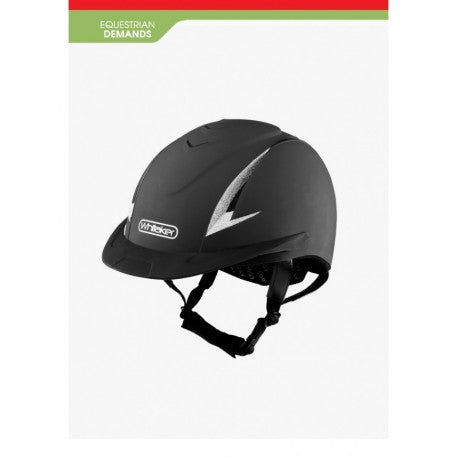 Child’s Whitaker NRG Riding Helmet - Black Helmet Silver Sparkle